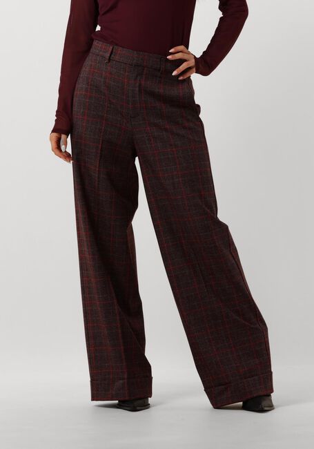 Rote VANILIA Weite Hose REGULAR CHECKERED PANTS - large