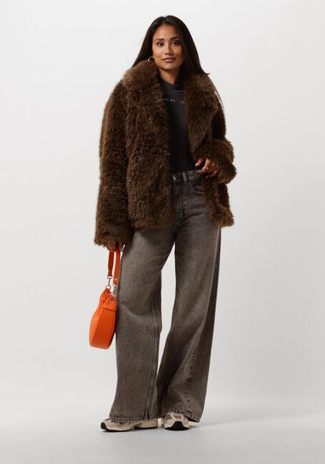 Braune HARPER & YVE Fake-Fur-Jack LIV-CO - large