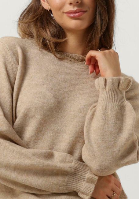 Beige Y.A.S. Pullover YASBALIS LS O-NECK KNIT PULLOVER - large