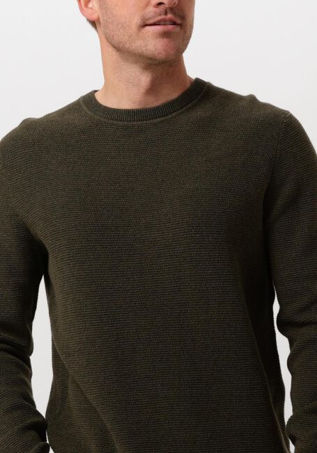 Grüne SELECTED HOMME Pullover SLHROSS LS KNIT STRUCTURE CREW NECK - large