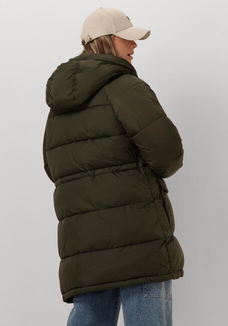 Grüne TOMMY JEANS Wattierte Jack TJW MIDI VAIL PUFFER - large