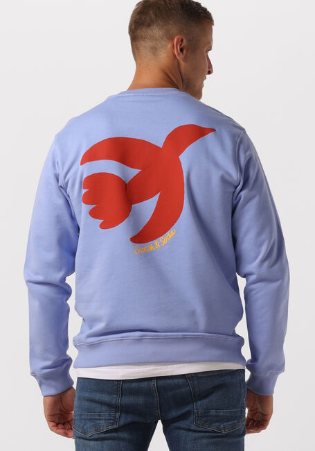 Lila SCOTCH & SODA Sweatshirt THE FREE SPIRIT PEACE BIRD ORAGNIC COTTON SWEATSHIRT - large