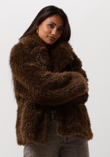 Braune HARPER & YVE Fake-Fur-Jack LIV-CO - large