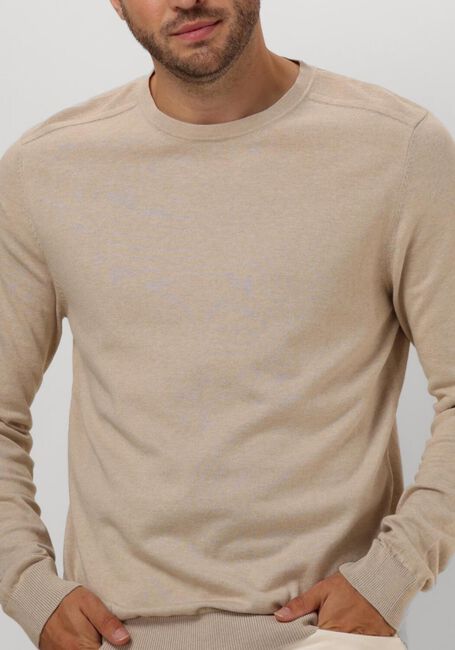 Beige SELECTED HOMME Pullover SLHBERG CREW NECK NOOS - large