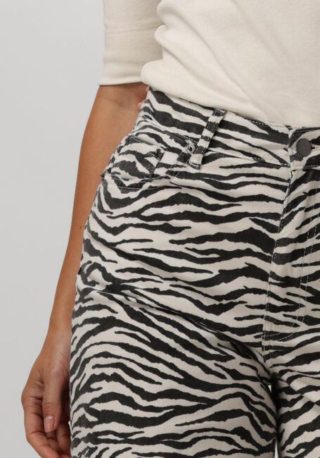 Schwarze CO'COUTURE Wide jeans ZION ZEBRA WIDE PANT - large