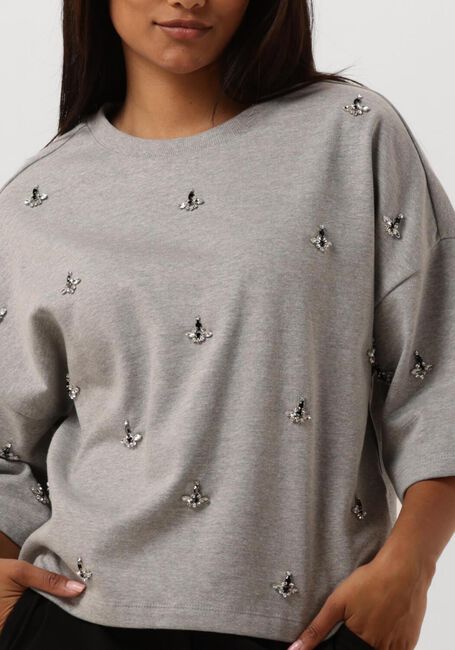 Weiße SUMMUM Sweatshirt BOXY SWEATSHIRT EMBELLISHED SWEAT - large