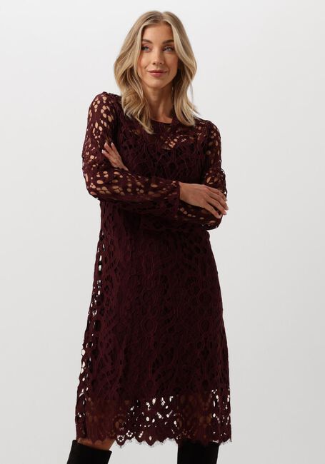 Rote VANILIA Maxikleid LACE MAXI DRESS - large