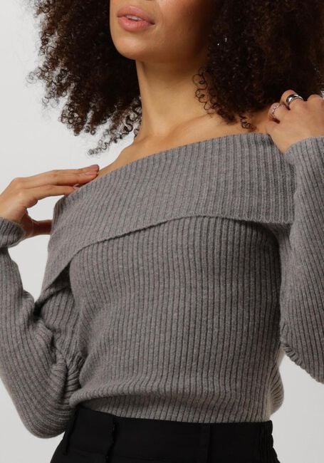 Graue MINUS Pullover FAME OFF SHOULDER KNIT PULLOVER - large