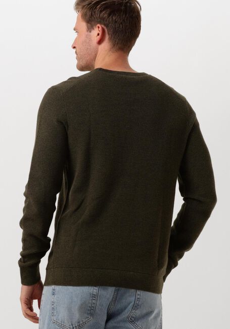 Grüne SELECTED HOMME Pullover SLHROSS LS KNIT STRUCTURE CREW NECK - large