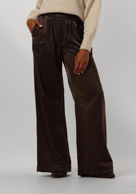 Bronzefarbene BY-BAR Weite Hose BENJI METALLIC PANT - large