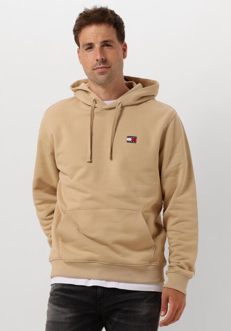 Beige TOMMY JEANS Sweatshirt TJM REG BADGE HOODIE - large