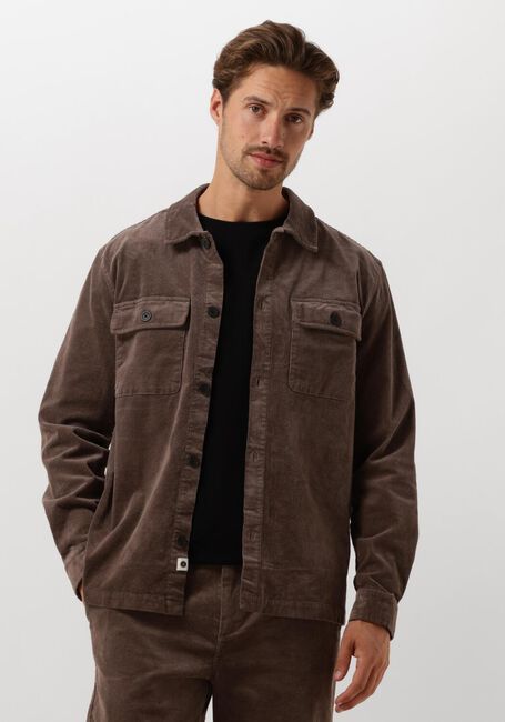 Braune ANERKJENDT Overshirt AKOSCAR CORD OVERSHIRT - large