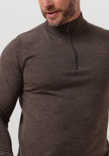 Taupe PROFUOMO Pullover PULLOVER HALF ZIP - large