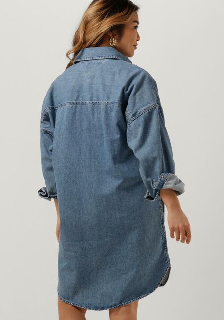 Hellblau TOMMY JEANS Minikleid TJW BADGE DENIM SHIRT DRESS - large