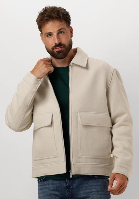 Beige CALVIN KLEIN Jack WOOL BLEND JACK - large