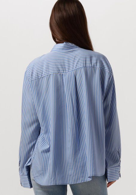 Blaue MODSTRÖM Bluse KADIRMD STRIPE SHIRT - large