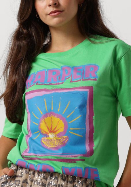 Grüne HARPER & YVE T-shirt SHELL-SS - large