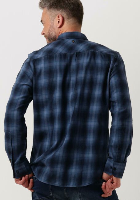 Blaue PME LEGEND Casual-Oberhemd LONG SLEEVE SHIRT CTN YARN DYED TWILL CHECK - large