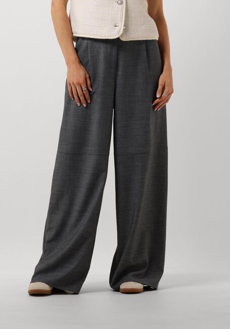 Graue OBJECT Weite Hose OBJLESLI HW LO WIDE PANTS - large