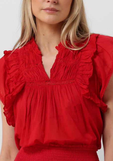 Rote NEO NOIR Bluse JAYLA S VOILE TOP - large