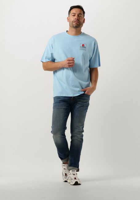 Hellblau EDWIN T-shirt SUNSET ON MT FUJI TS SINGLE JERSEY - large