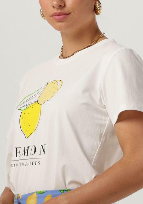 Weiße YDENCE T-shirt T-SHIRT LEMON - large