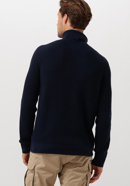 Blaue TOMMY JEANS Rollkragenpullover TJM SLIM XS BADGE ROLLNECK - large