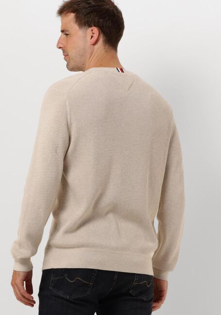 Beige TOMMY HILFIGER Pullover REFINED STRUCTURE CR - large