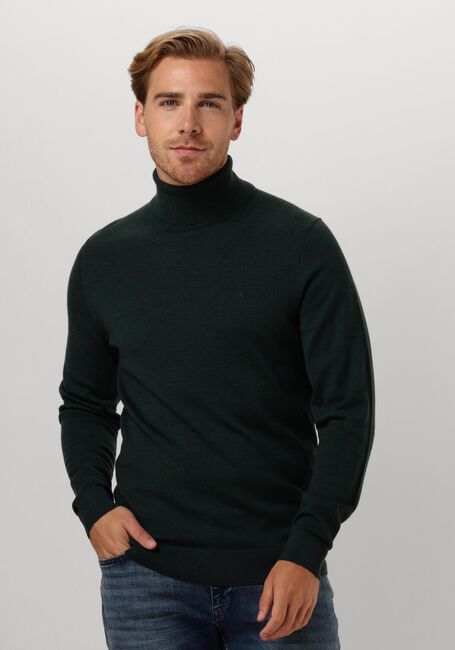 Dunkelgrün CALVIN KLEIN Rollkragenpullover MERINO TURTLE NECK - large