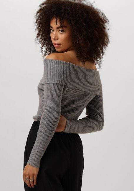 Graue MINUS Pullover FAME OFF SHOULDER KNIT PULLOVER - large