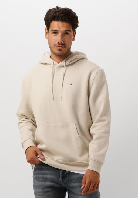 Beige TOMMY JEANS Hoodies TJM REG S FLAG HOODIE - large