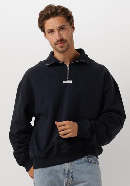 Dunkelblau WOODBIRD Sweatshirt WBLEE HALF ZIP - large