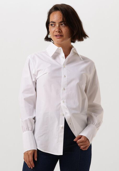 Weiße VANILIA Bluse CLASSIC POPLIN BLOUSE - large