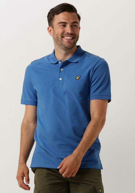 Blaue LYLE & SCOTT Polo-Shirt PLAIN POLO - large