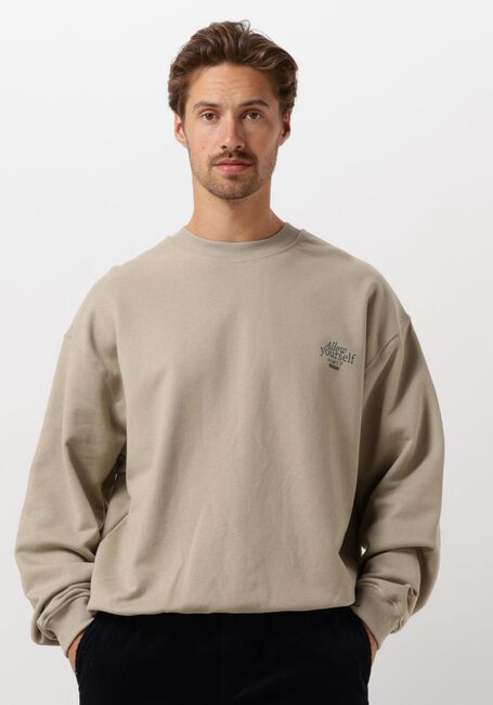 Beige WOODBIRD Sweatshirt WBCOPE EAT CREW - large