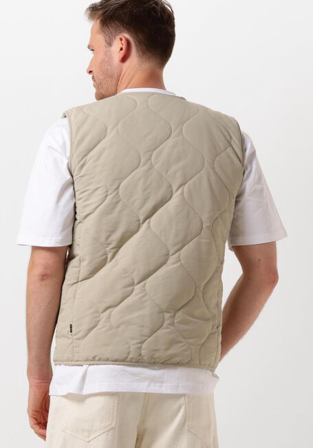 Beige WOODBIRD Bodywarmer WBTRAIS QUILT VEST - large