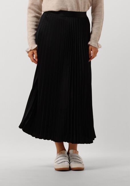 Schwarze Y.A.S. Midirock YASCELINE HW MIDI SKIRT S. - large