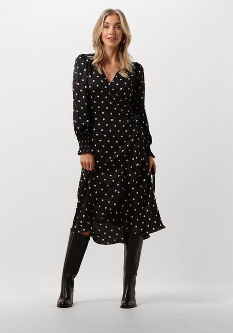 Schwarze NEO NOIR Midikleid EVA RETRO DOT DRESS - large